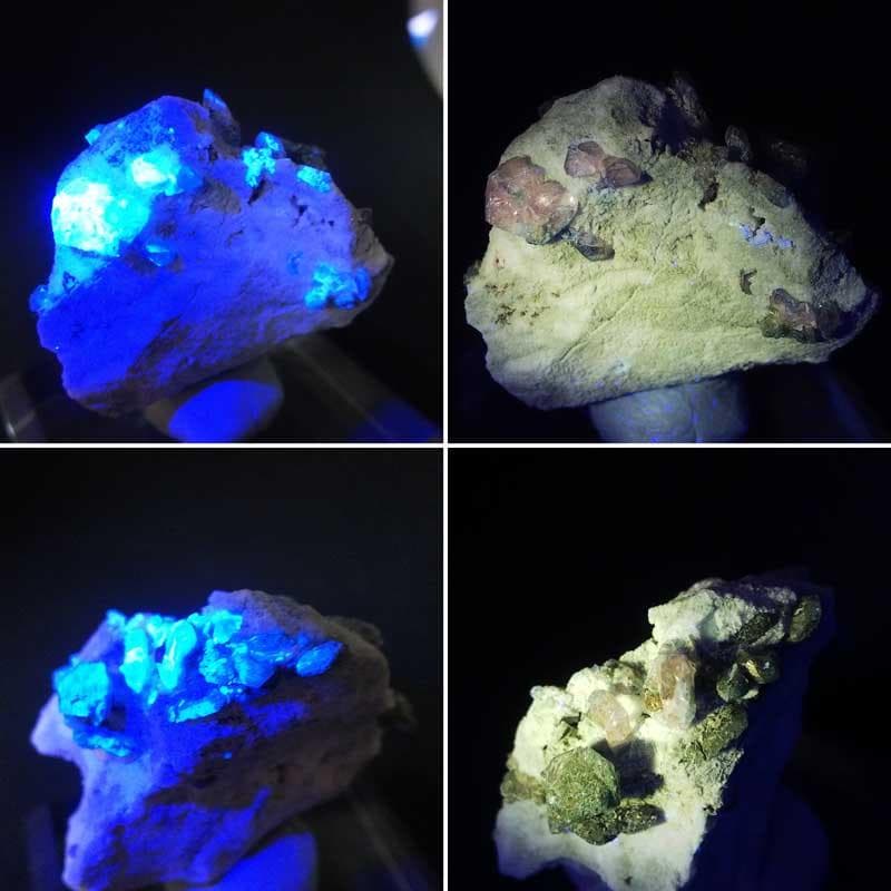 502 ベニトアイト クラスター ジョアキナイト 結晶 原石 母岩付き