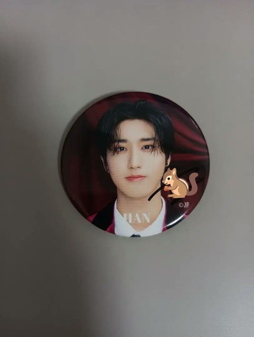 Straykids XMAS popup 2024 缶バッジ 直筆サイン ハン