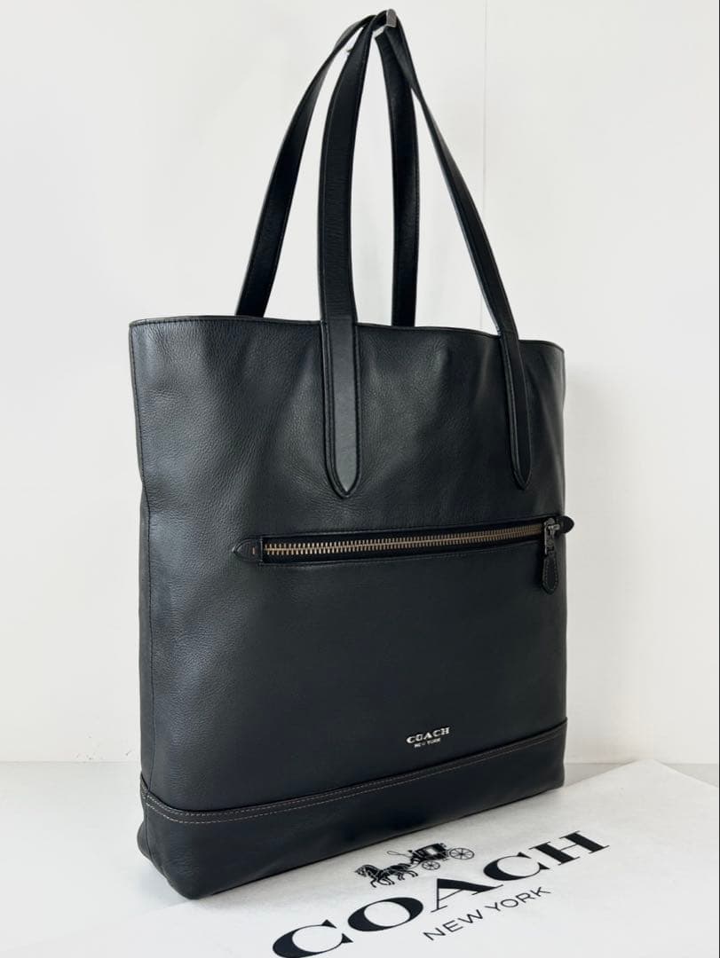 ✅【良品】定価4.9万　メンテ済み　コーチ　トートバッグ　ビジネスバッグ　レザー