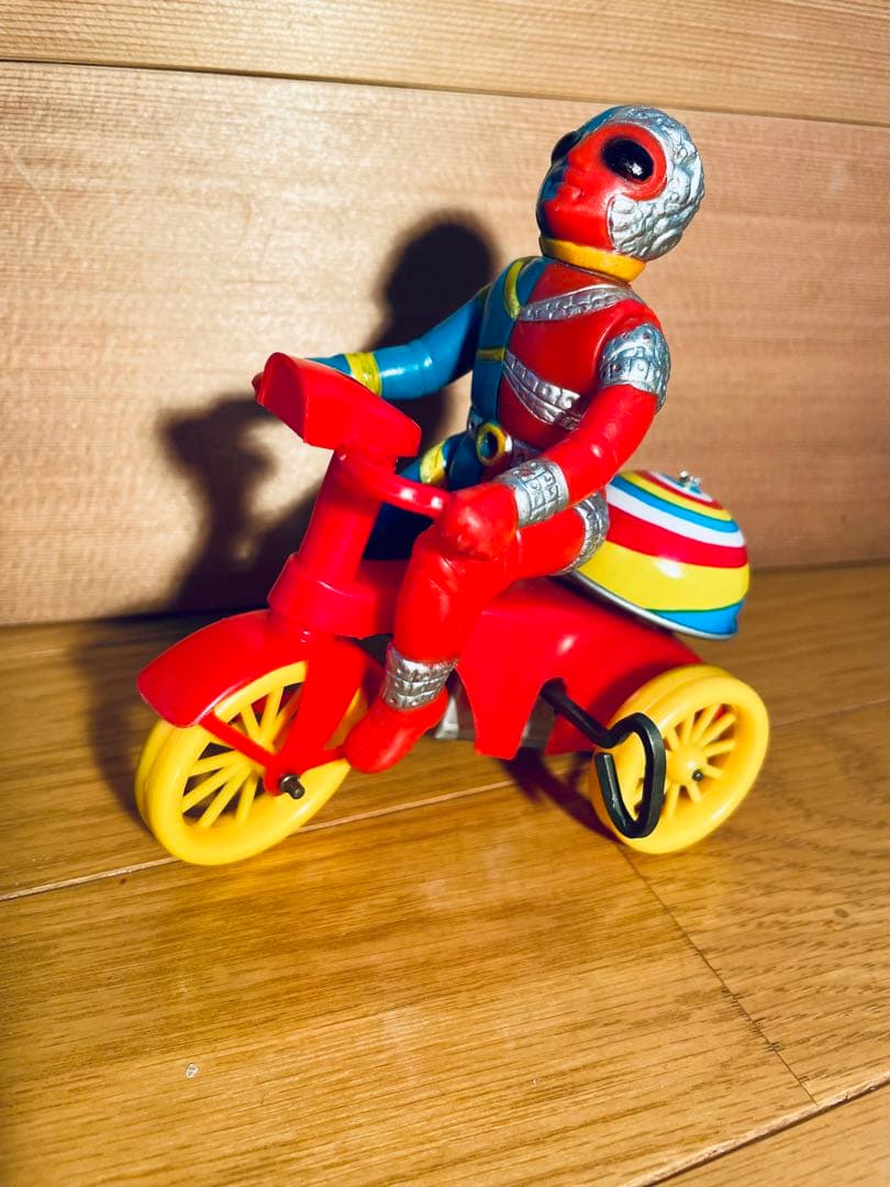キカイダー三輪車ソフビ‼️三輪車希少‼️ブリキ屋❗️