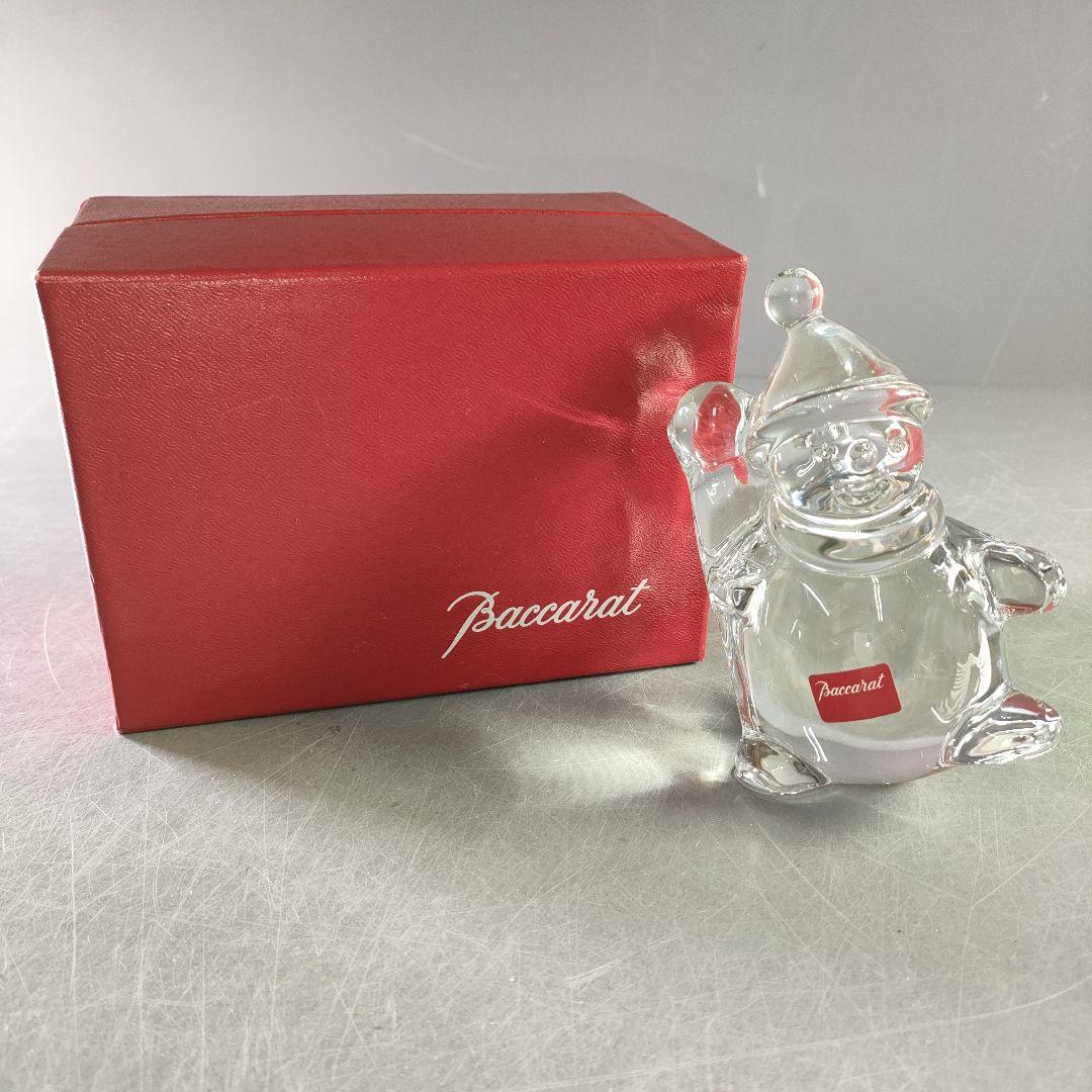 A1076-5/Baccarat/バカラ/スノーマン/オブジェ/置物/雪だるま/