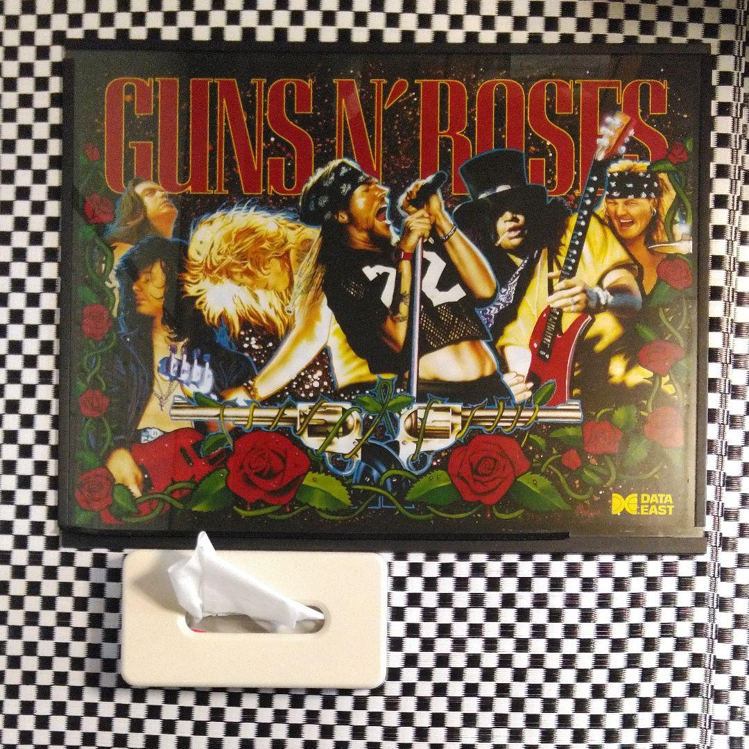 ガンズ ＆ ローゼズ　ピンボールマシン絵ガラス