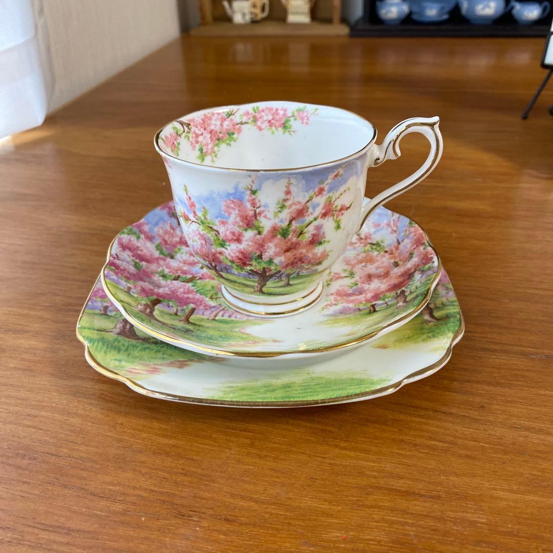 【特価ラスト1点】ロイヤルアルバート　ブロッサムタイム　カップ　ソーサー　トリオ