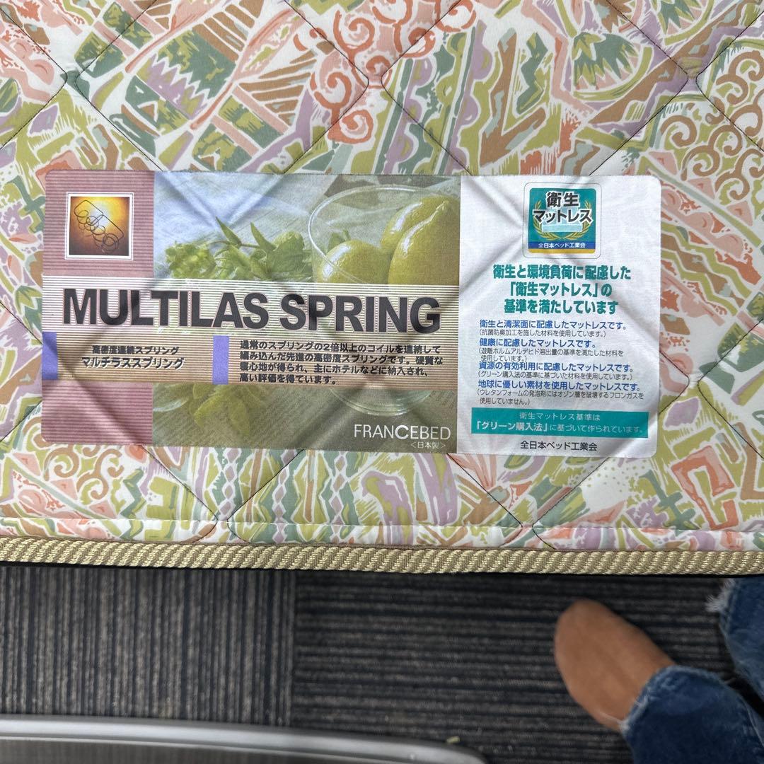 フランスベッド　折りたたみベッド　山折り　S-パンテオンN-71B