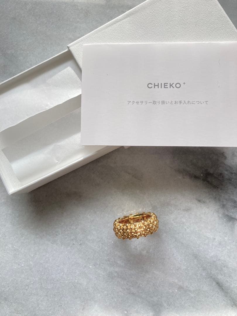 【CHIEKO +】tweed ring ツイードリング #13