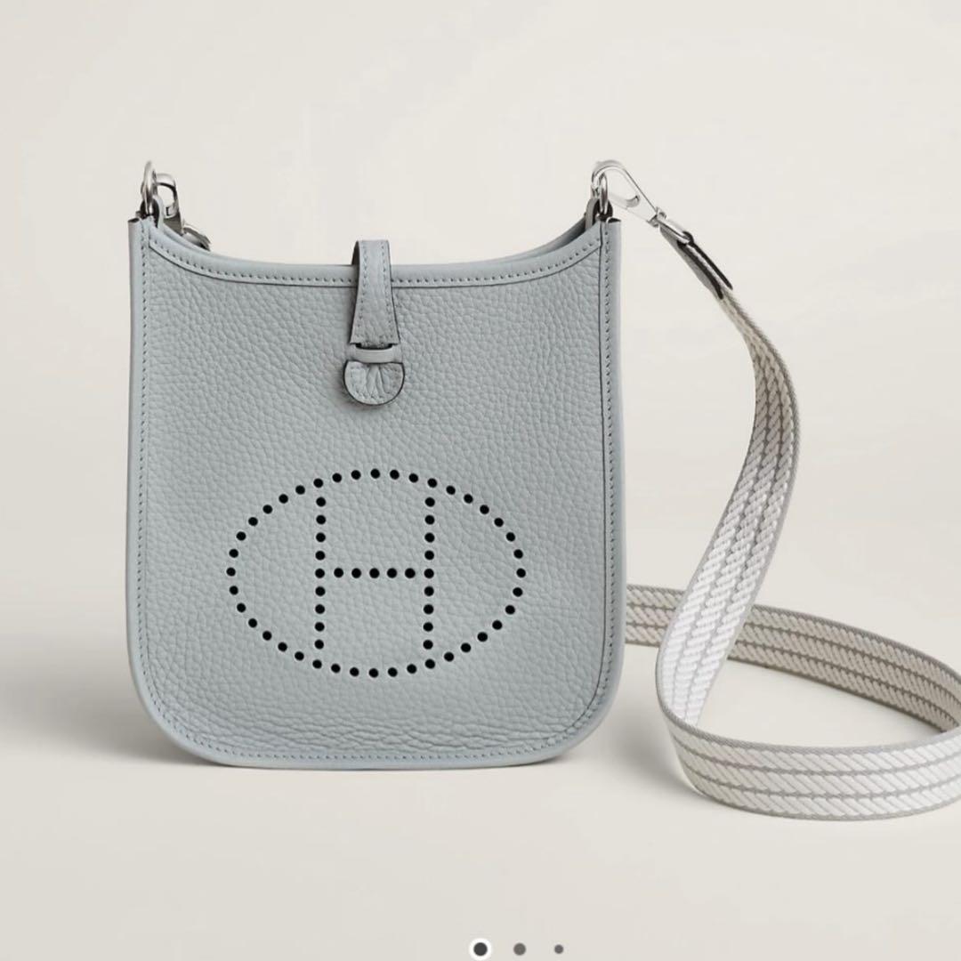 r*o様 新品未使用【HERMES】エブリンミニ　ブルーグラシエ グレージュパー