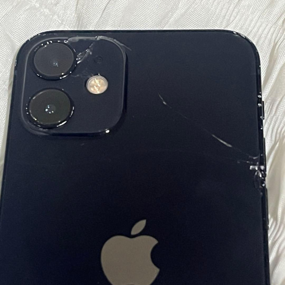 iPhone 12 mini 本体 ブラック スクリーンヒビなし