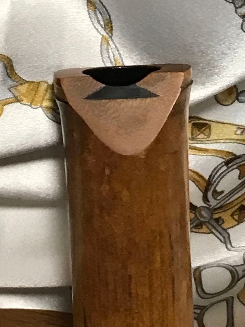 琴古流尺八　竹清銘(2印)　長さー約48.5㎝　 重さー約350g　古い尺八