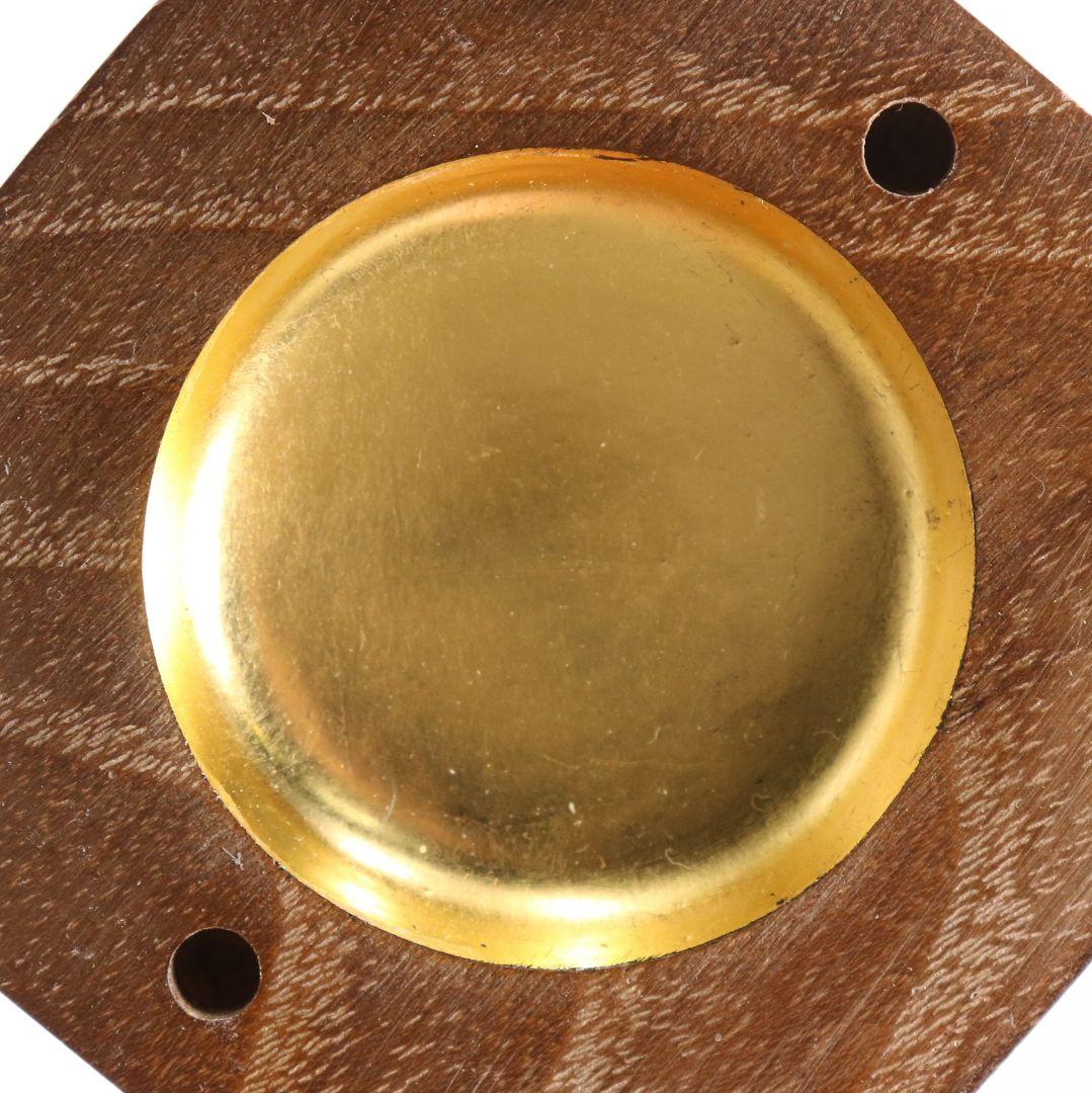 祥桑軒 光寿作 桑太鼓香合 茶道具 共箱共布　C896