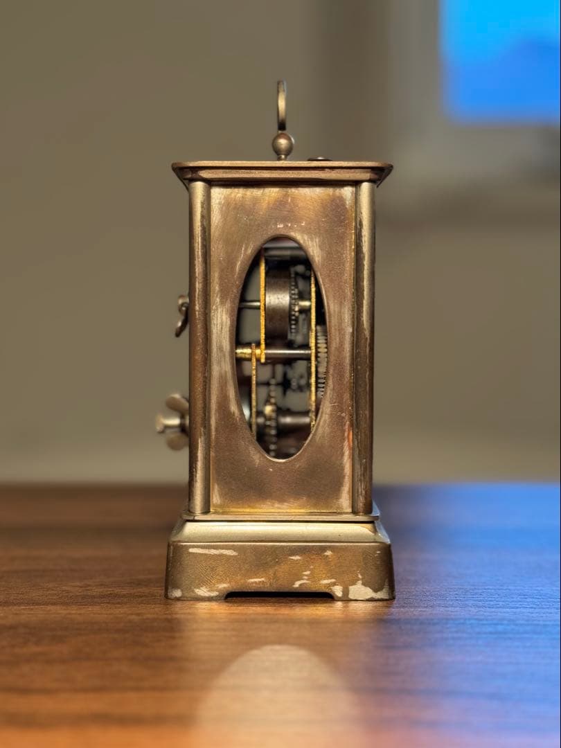 置時計　稼働品　枕時計　精工舎　古時計　ボンボン時計　ゼンマイ　昭和レトロ