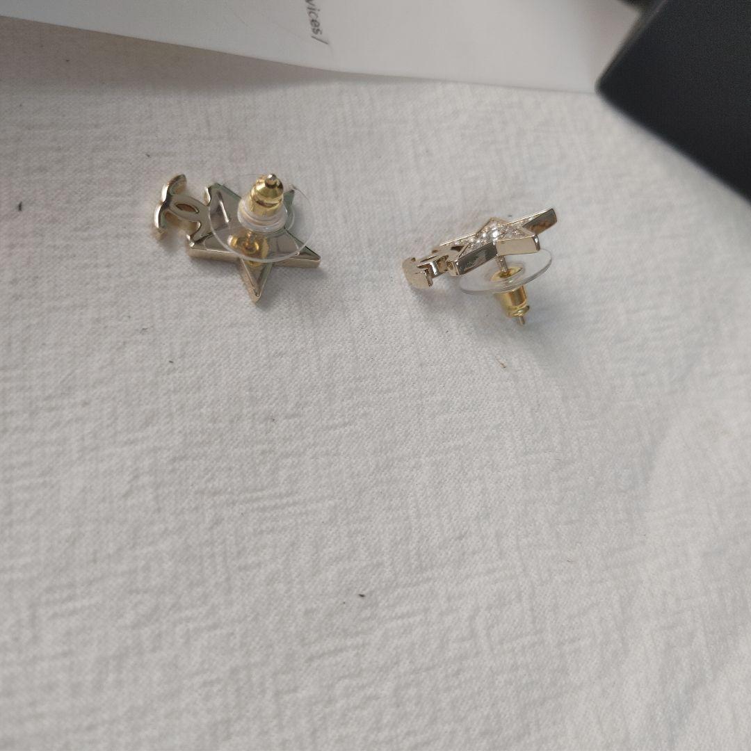 CCマーク スター 星 ピアス ラインストーン