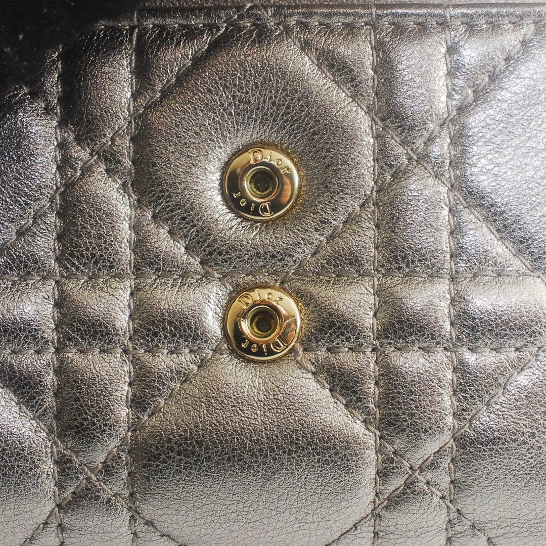美品＊Lady Dior＊ディオール＊ロータスウォレット＊カナージュ＊三つ折り