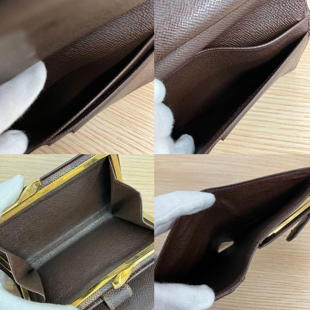 《美品》 ルイヴィトン ダミエ ポルトモネ ビエ ヴィエノワ がま口 財布