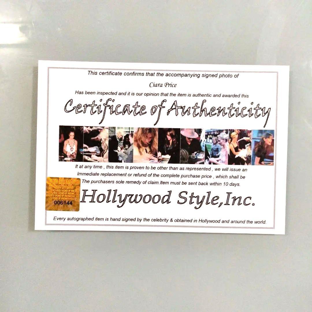 シアラ・プライス直筆サイン入り超大型写真…アメリカ有名モデル…
