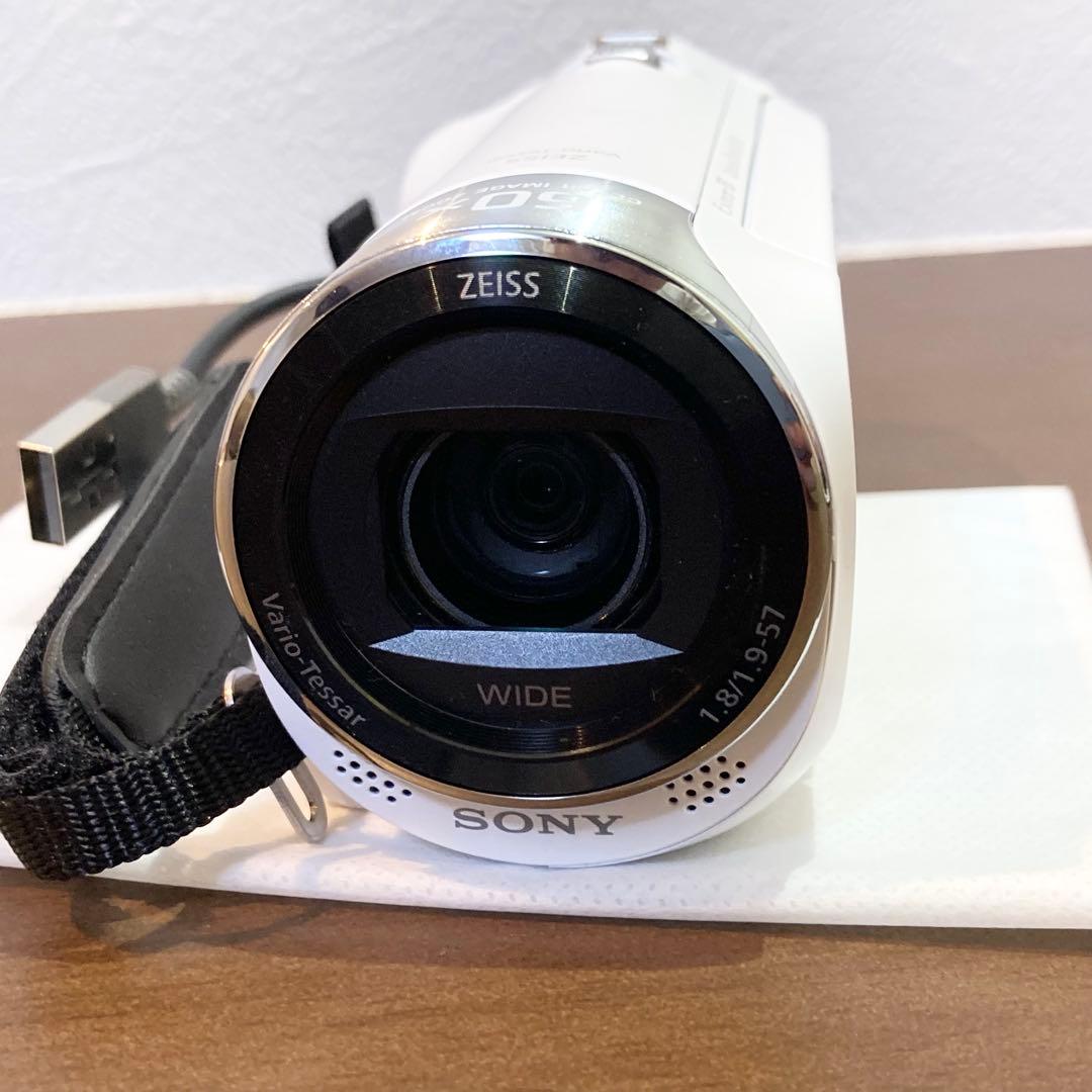 ★極美品★ SONY HDR-CX470 ビデオカメラ ホワイト