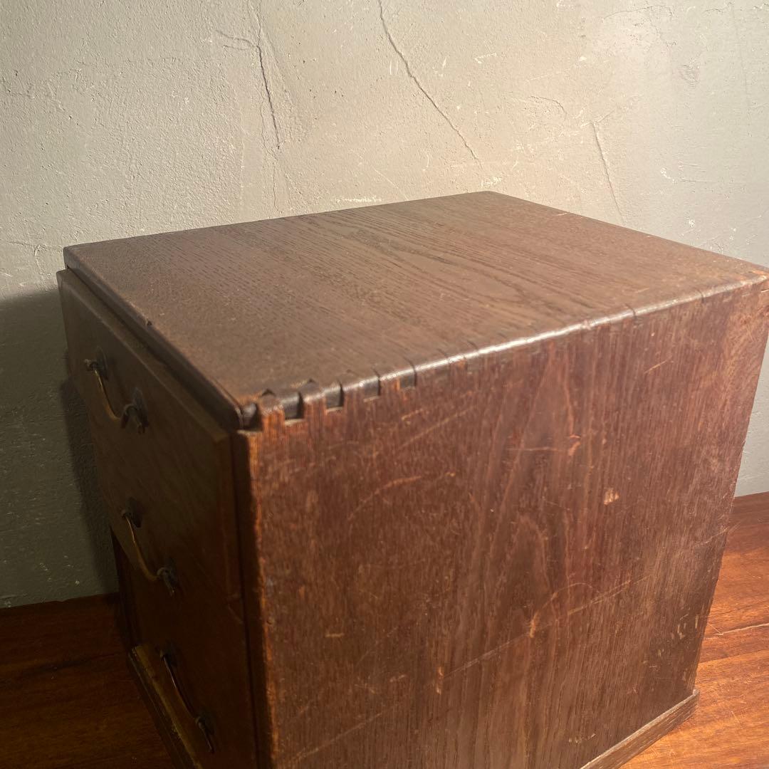 昭和初期 小引き出し 木製 骨董品 古道具 ヴィンテージ インテリア