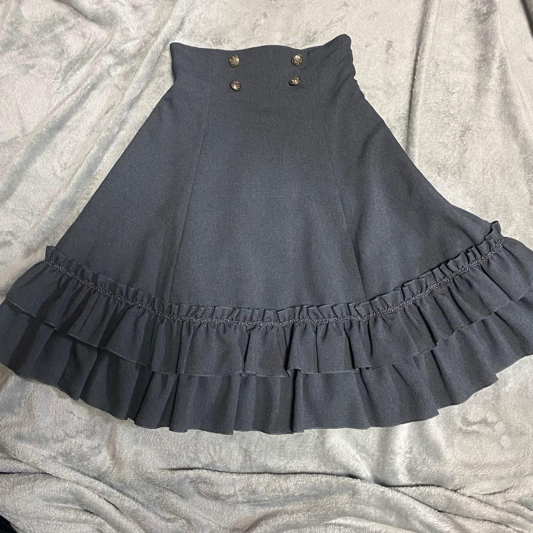 InnocentWorld ハイウエストスカート グレー