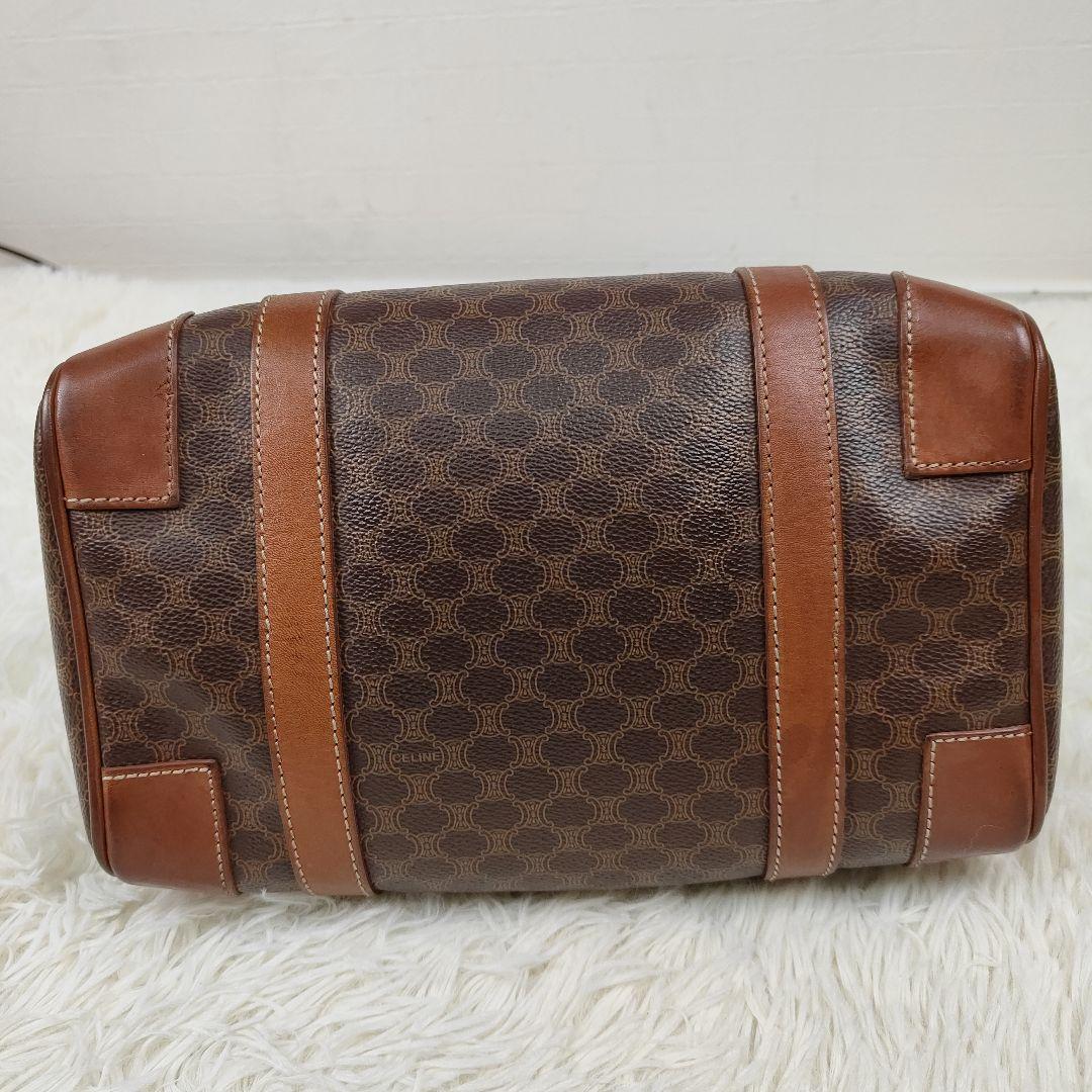 CELINE　ミニボストン　マカダム トリオンフ 2way　PVC　レザー