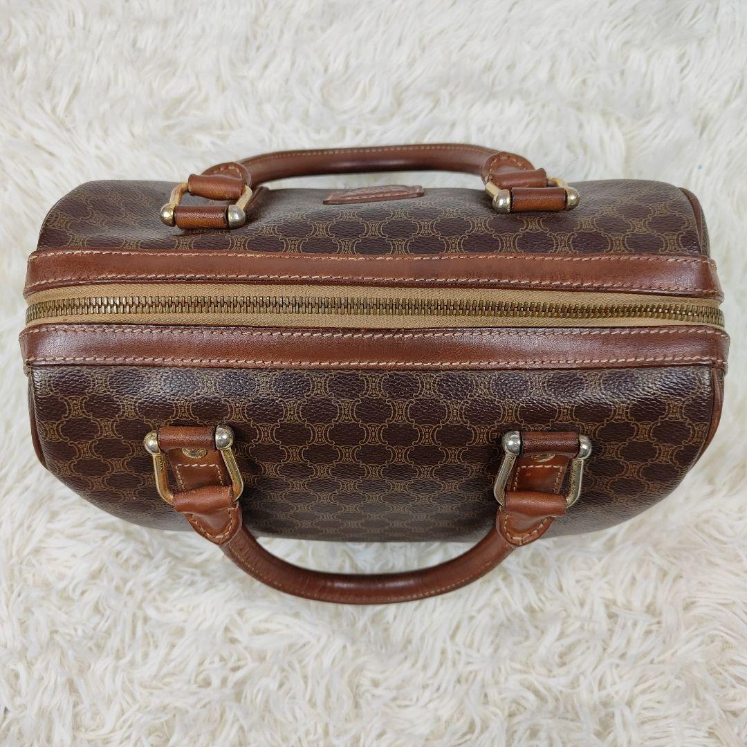 CELINE　ミニボストン　マカダム トリオンフ 2way　PVC　レザー