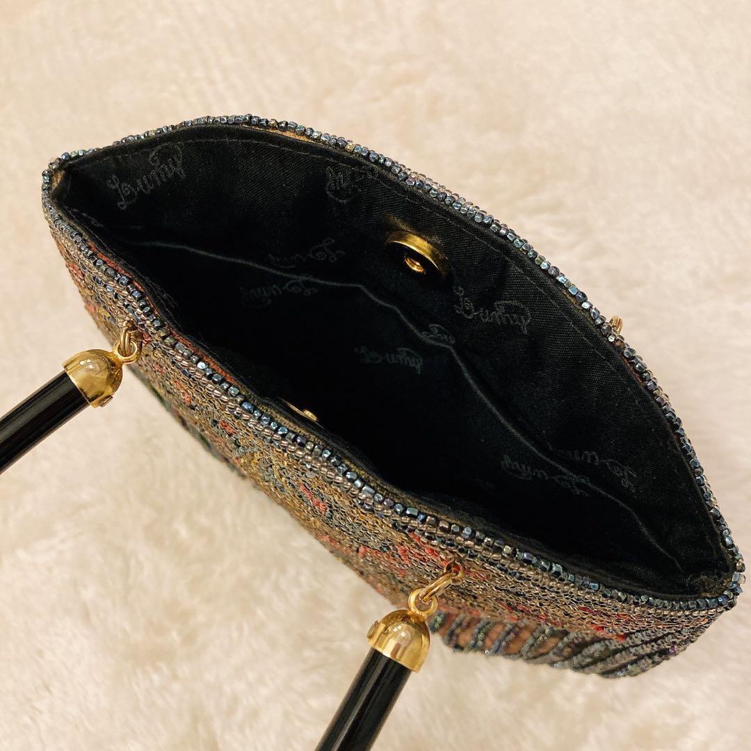 LUMY　はしもと　ルミー　ビーズバッグ　パーティーバッグ　ハンドバッグ　皇室