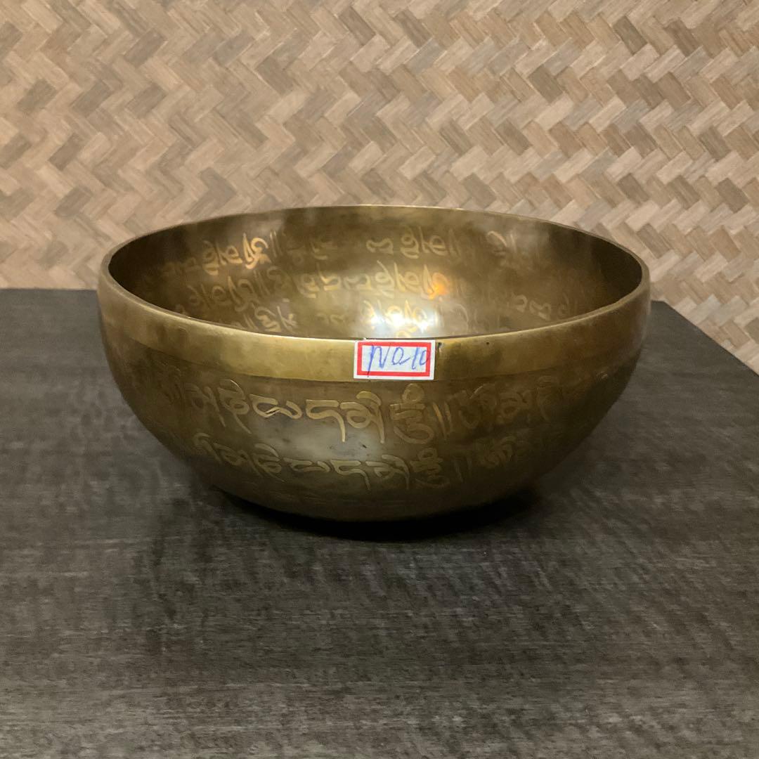 no10 チベット産 シンギングボウル 新品 チベタンボウル 22.5cmＡＵＭ