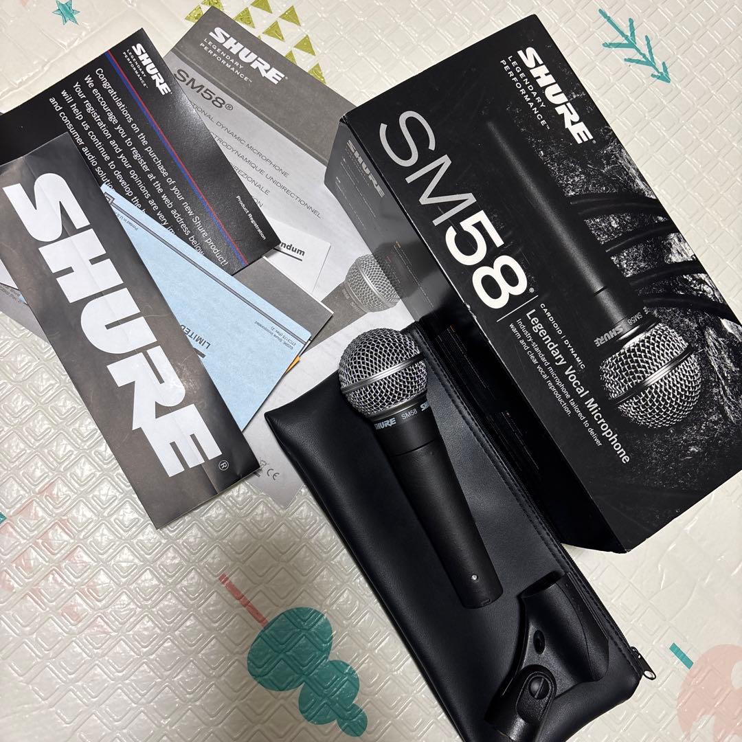 SHURE SM58 ダイナミックマイク ポーチつき