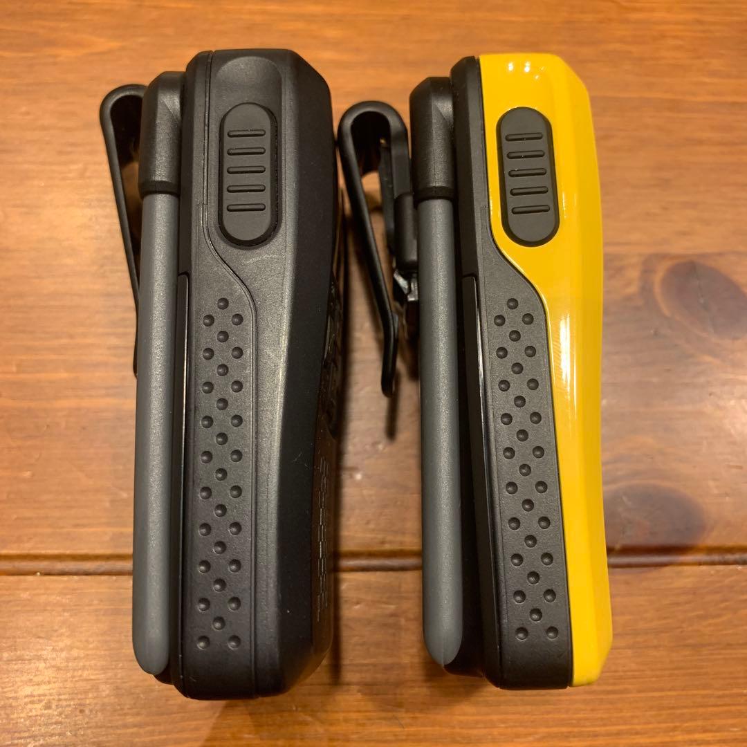 美品 KENWOOD UBZ-LS20 トランシーバー 2台セット 黒 黄色