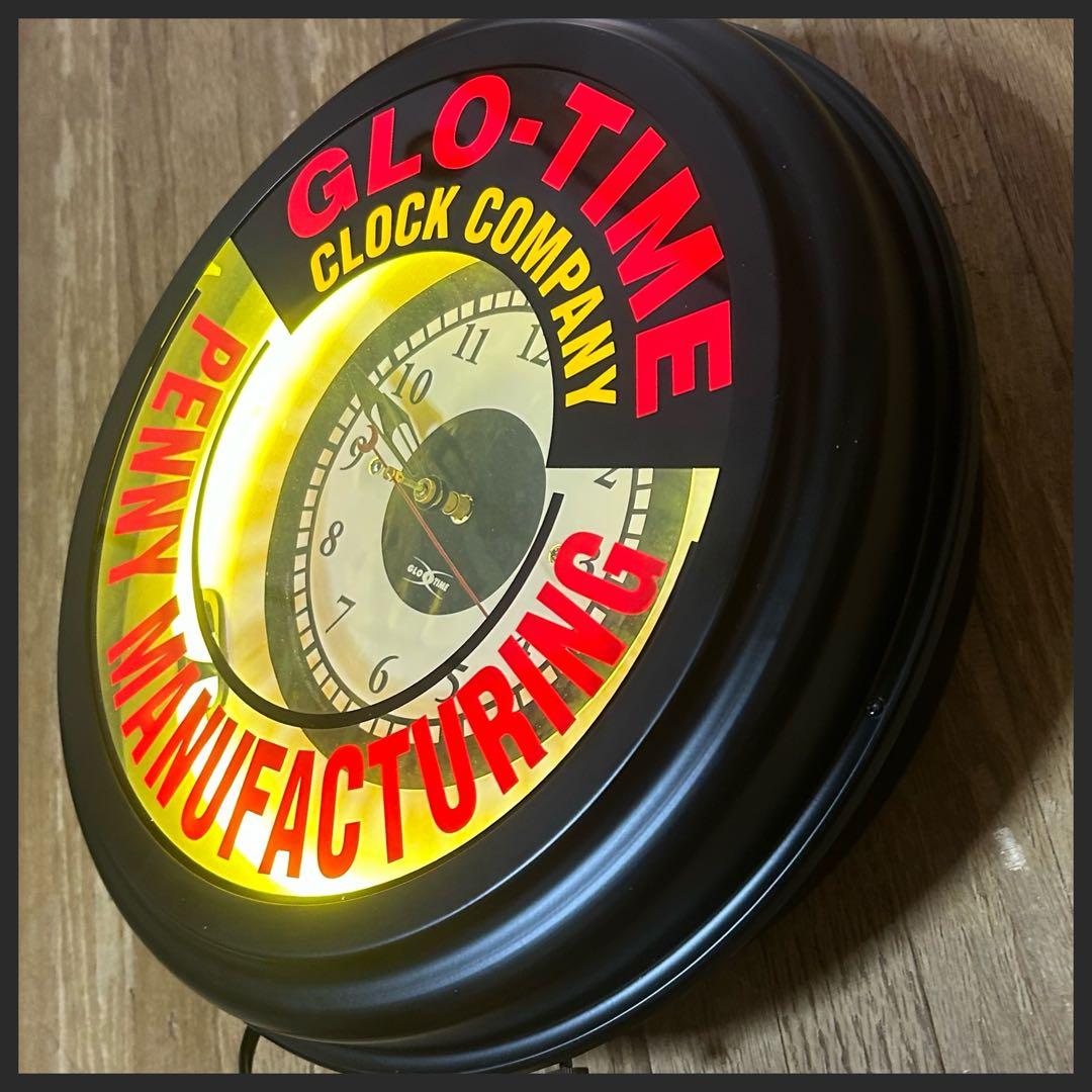 ネオン管　掛け時計　ネオンクロック　新品・未使用品