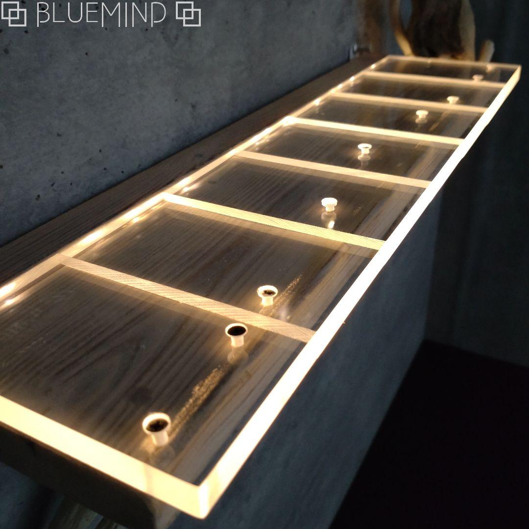 No.1185 アクリルが超キレイな流木ウォールシェルフ 流木インテリア