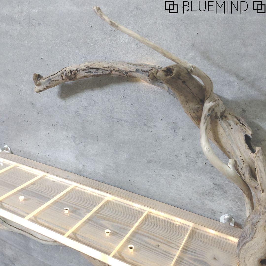 No.1185 アクリルが超キレイな流木ウォールシェルフ 流木インテリア