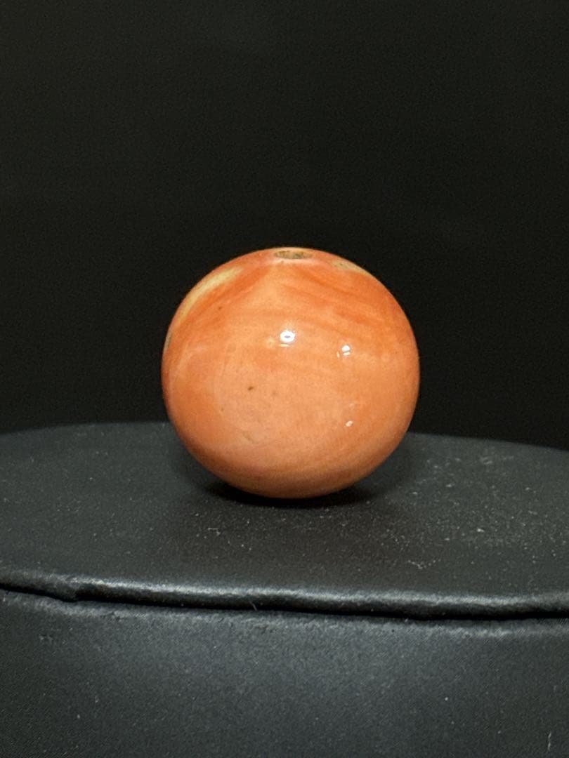 特大 本珊瑚 玉 緒締玉 髪飾