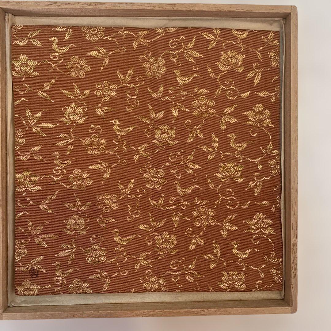 土田友湖　古帛紗　鳥笹蔓金襴　千家十職