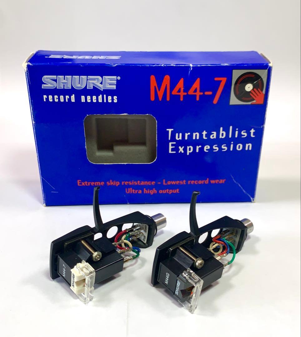 SHURE M44G M44-7カートリッジ Technicsヘッドシェルセット