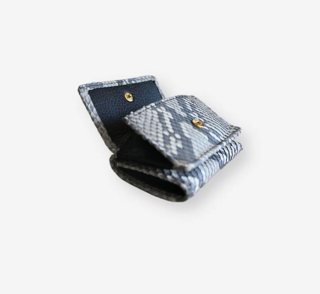 chiibag三つ折り財布 パイソン