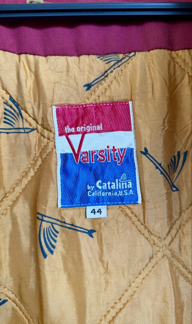 超超スペシャル 70s Catalina ダービージャケット 44 バーガンディ