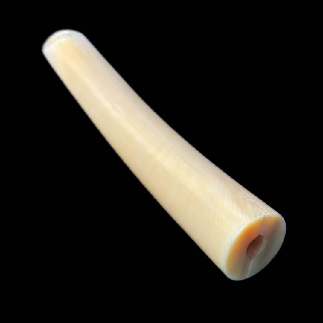 パイプ　マッコウクジラ　歯鯨　喫煙具　彫刻　特大　未使用　極上　天然素材