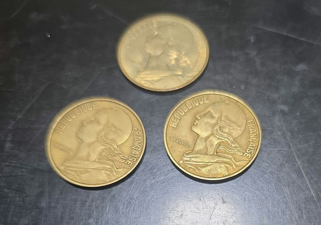 希少20センチーム硬貨 1962年１枚 1963年２枚計 3枚セット