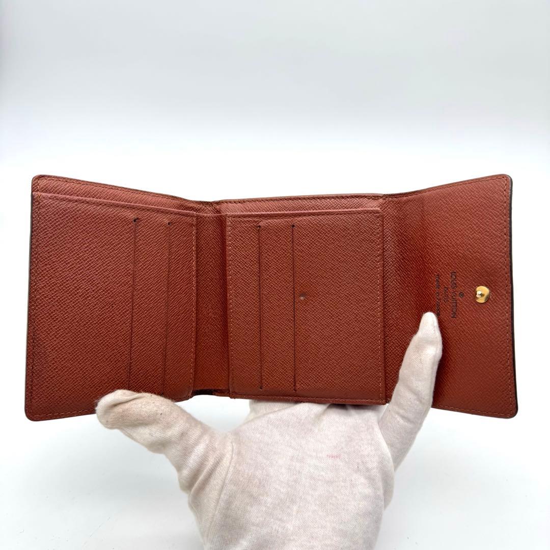 【極美品】ルイヴィトン　モノグラム　ポルトフォイユ　エリーズ　折り財布　Wホック