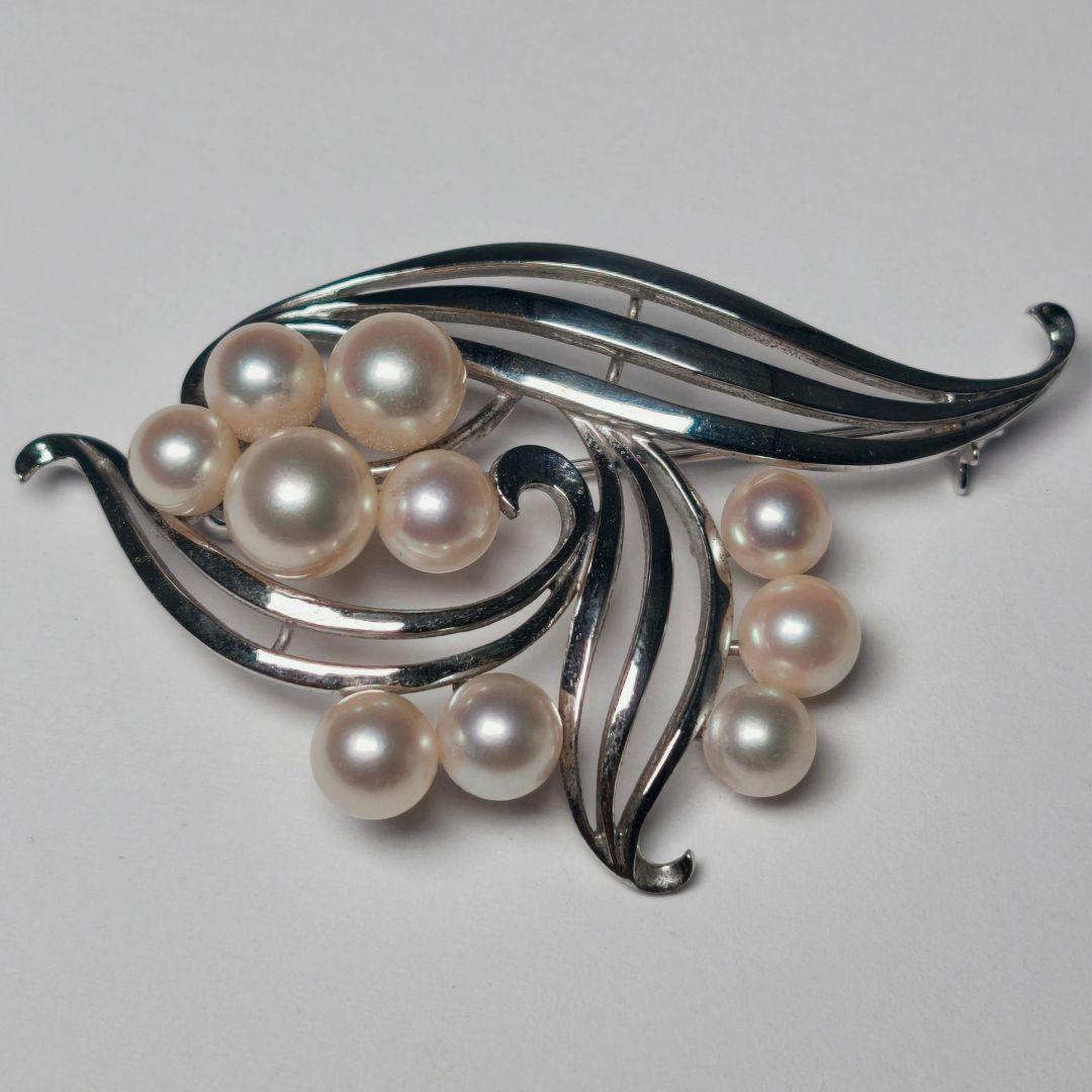 【極美品 最高級】ミキモト ブローチ パール フォーマル 10珠 皇室御用達