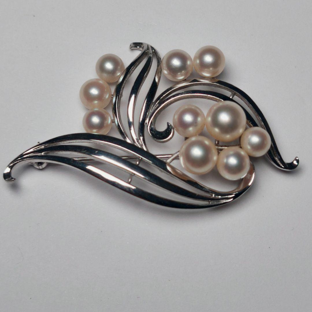 【極美品 最高級】ミキモト ブローチ パール フォーマル 10珠 皇室御用達
