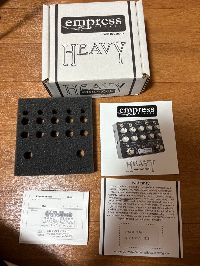 Empress Effects HEAVY エフェクター　ディストーション