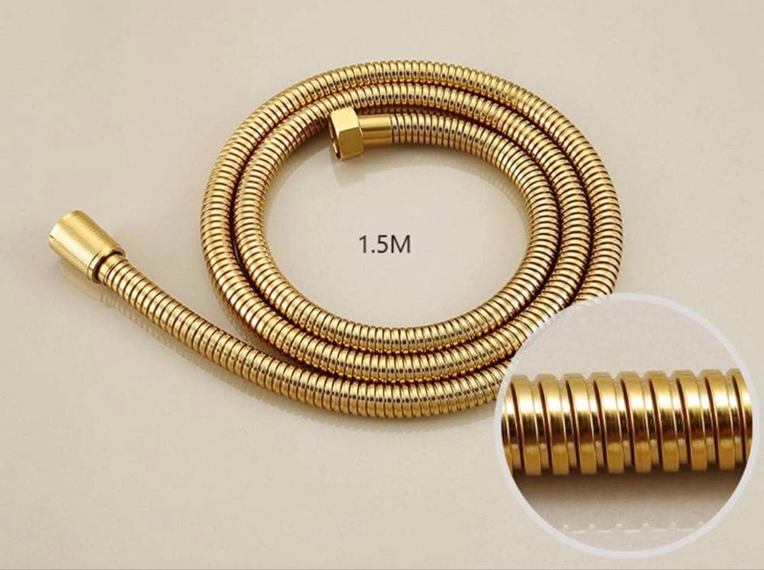 ゴールド シャワーヘッドセット 真鍮製