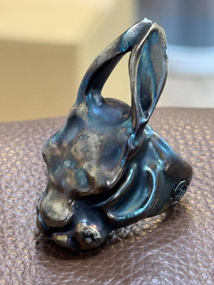 特注　未使用品　リング　パンチャー　バニージャック　コバルト　ブルー　ゴールド