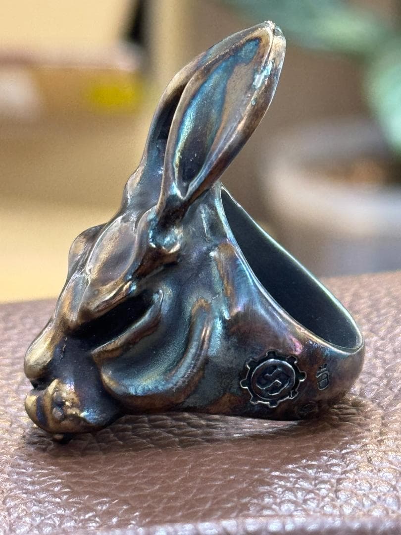 特注　未使用品　リング　パンチャー　バニージャック　コバルト　ブルー　ゴールド