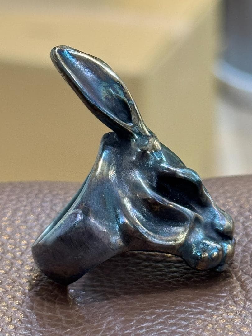 特注　未使用品　リング　パンチャー　バニージャック　コバルト　ブルー　ゴールド