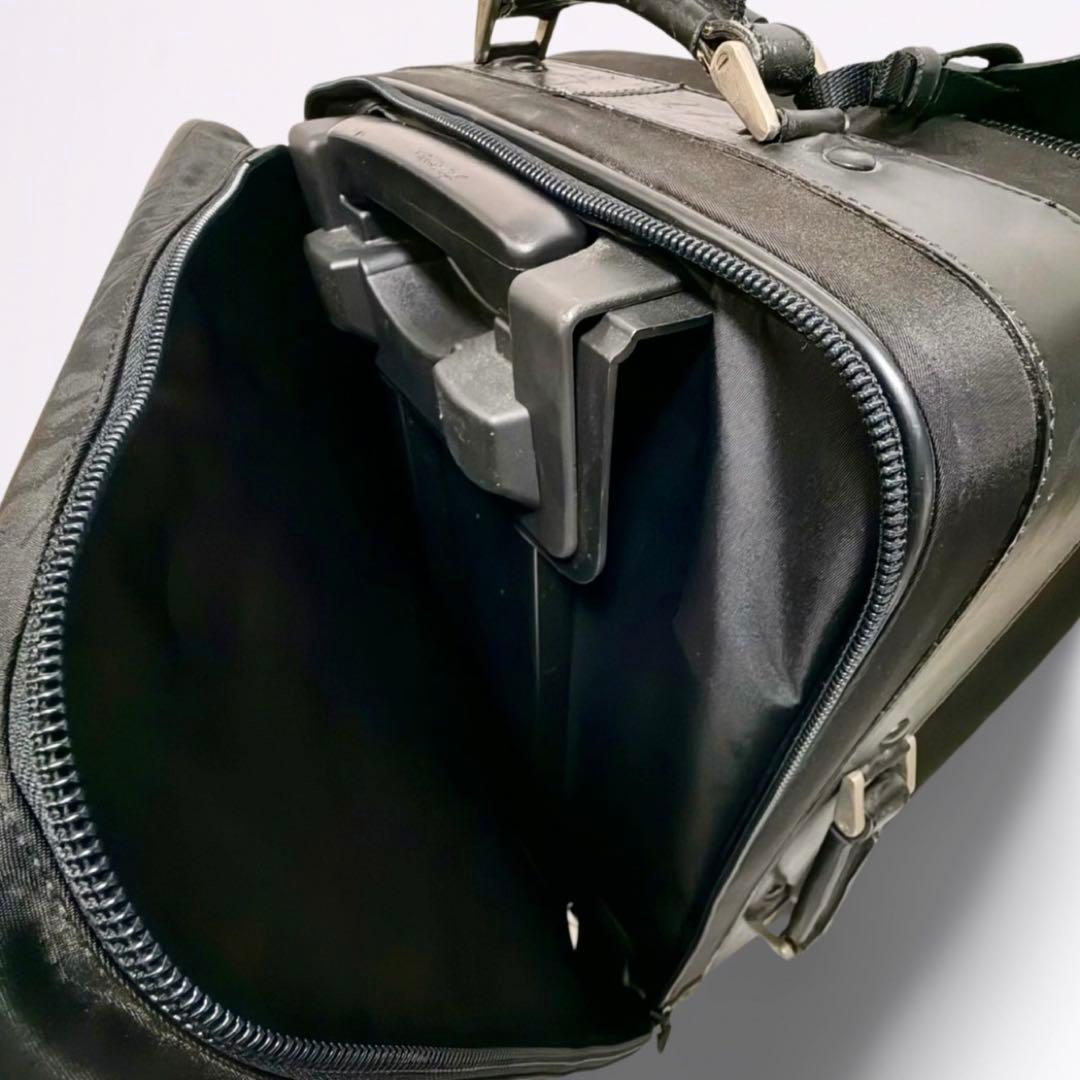 【正規品】プラダ PRADA キャリーケース トロリー ナイロン 三角ロゴ 黒