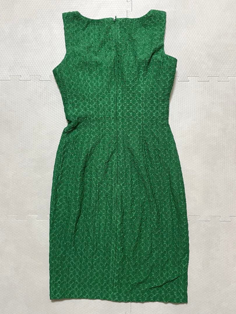 ローブドフルール DEA キャバクラ タイト ワッフル　ロング ボタン グリーン