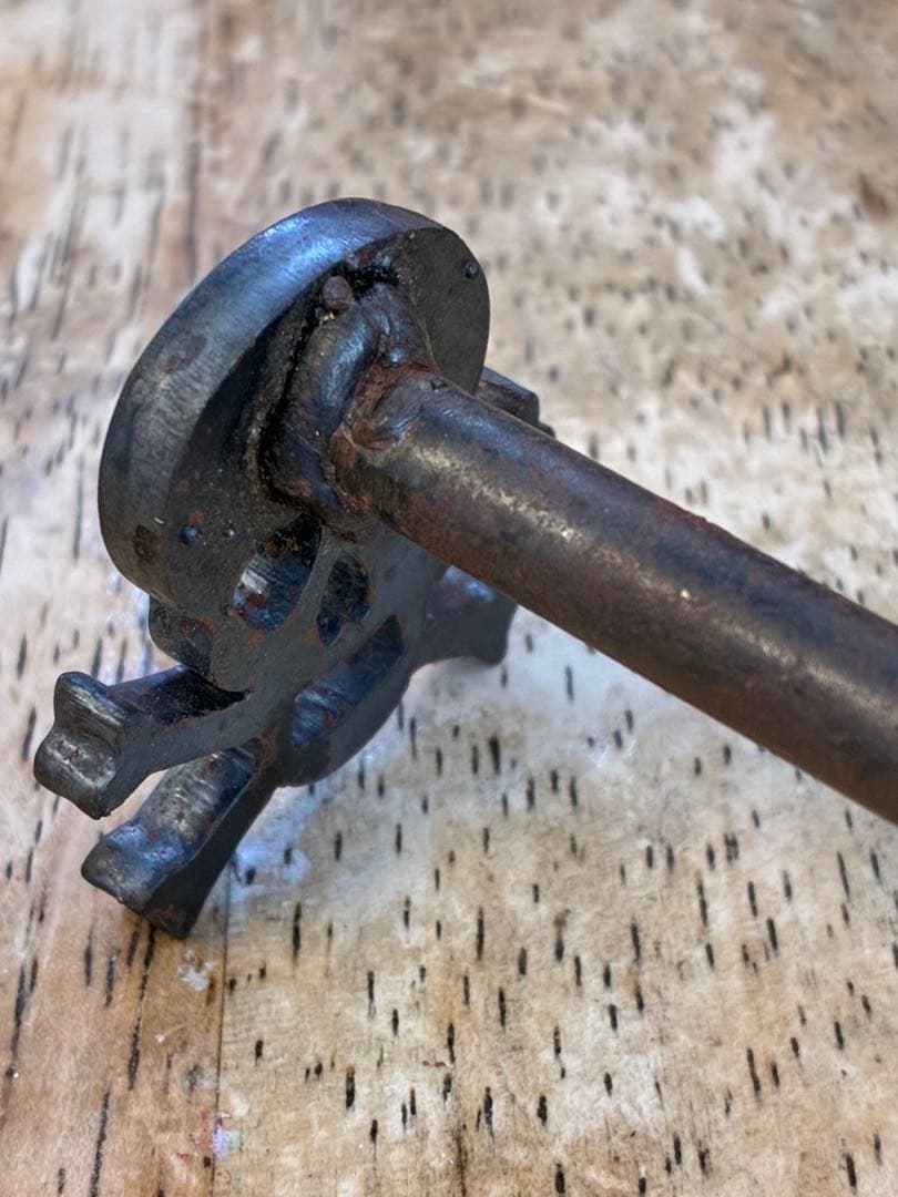 ビンテージ　スカル　髑髏　骸骨　インダストリアル　ミッドセンチュリー 死神