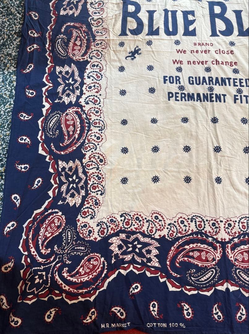 BLUEBLUE 更紗 ハリウッドランチマーケット 聖林公司 HRM 大判