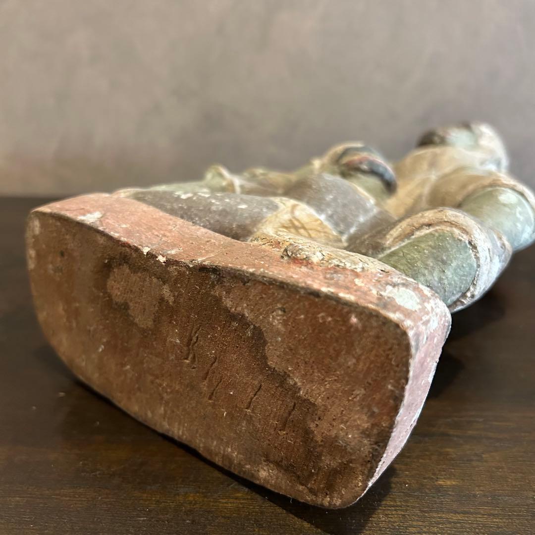 ヒンドゥー教　神話　ラーマーヤナ　猿神　オブジェ　置物　アンティーク　骨董